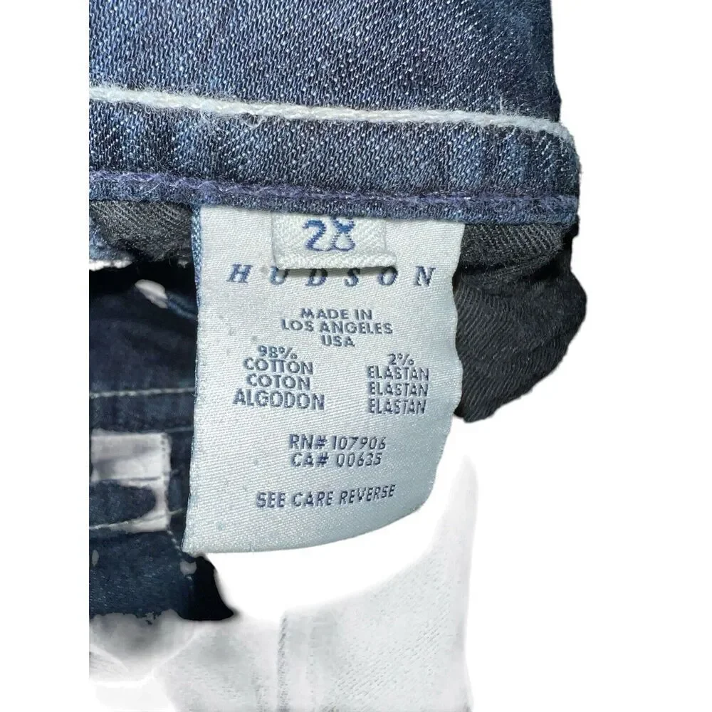 Hudson Signature Boot Cut Low Rise Jeans  W170DHA Size 28”x30” Flap Pockets - Picture 9 of 10